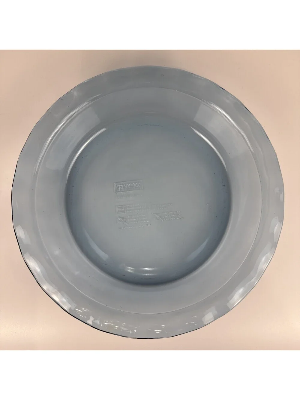 Pyrex Blue Glass Pie Plate  Model C 209– 9.5